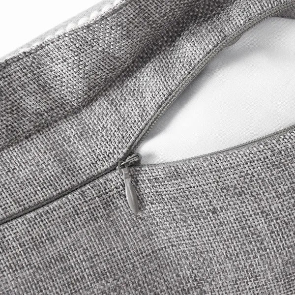 Textured Linen-Look Cushion Covers — Set of 2
