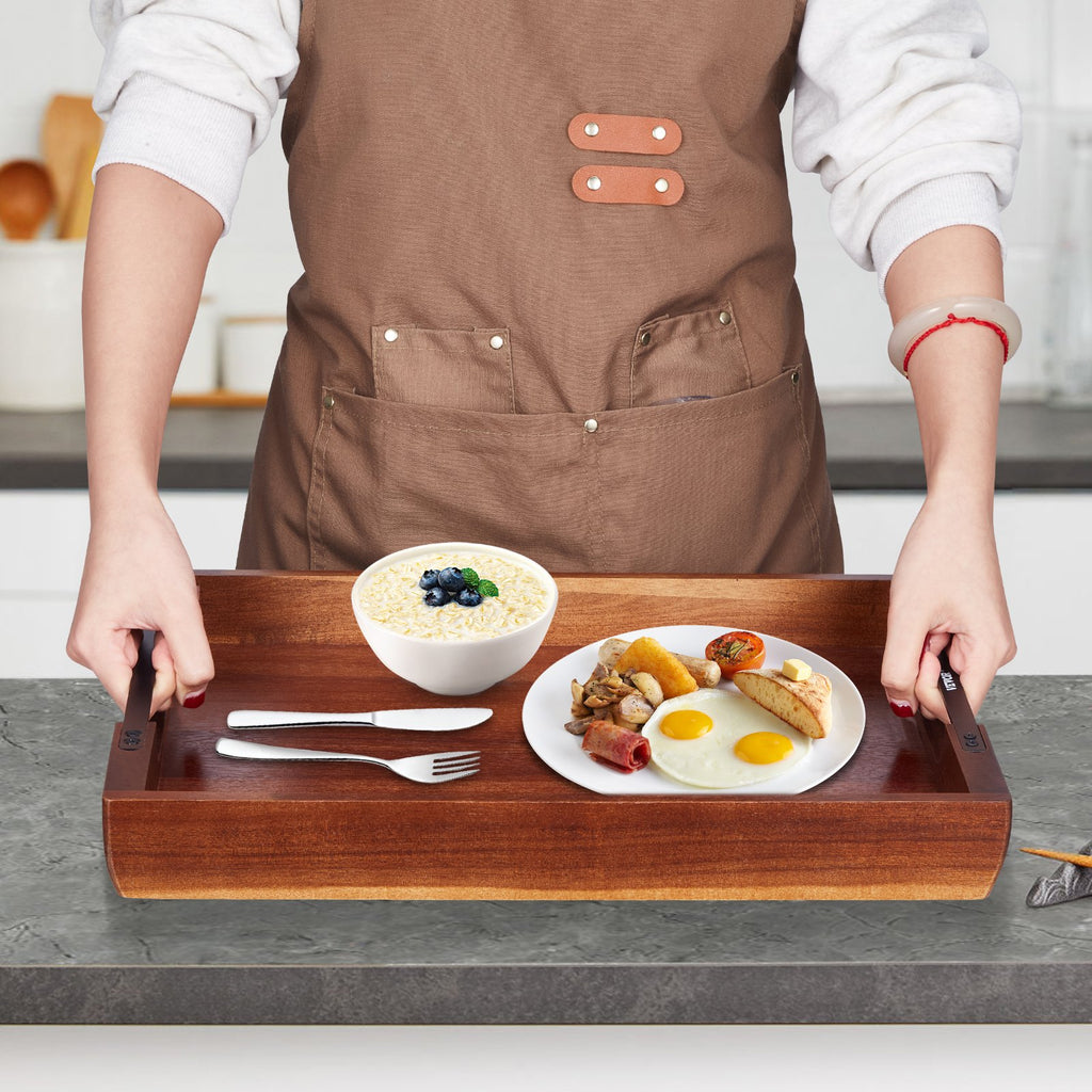 Acacia Serving Tray with Handles