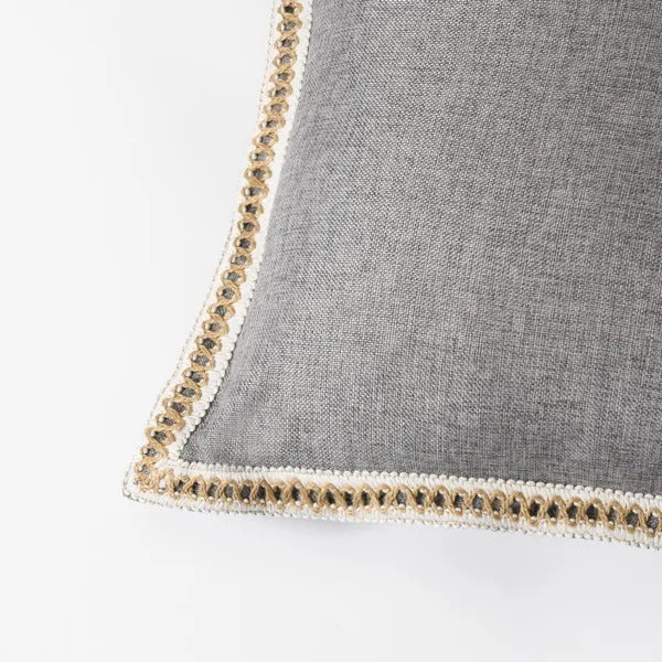 Textured Linen-Look Cushion Covers — Set of 2