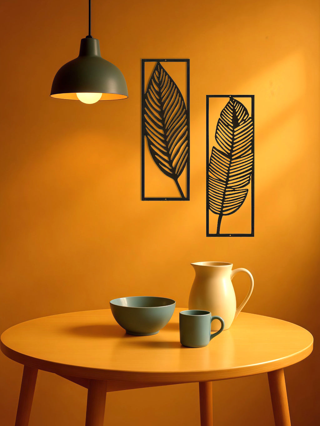 Botanical Iron Wall Art — Two-Piece Set