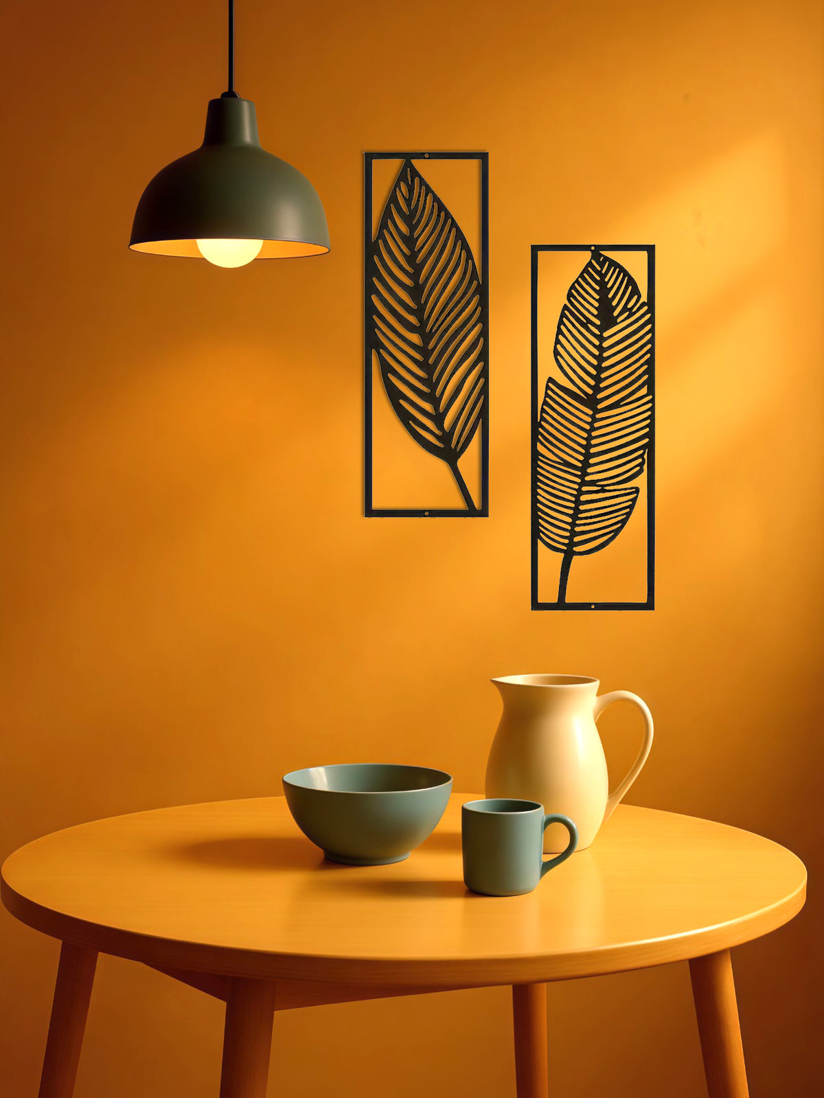 Botanical Iron Wall Art — Two-Piece Set