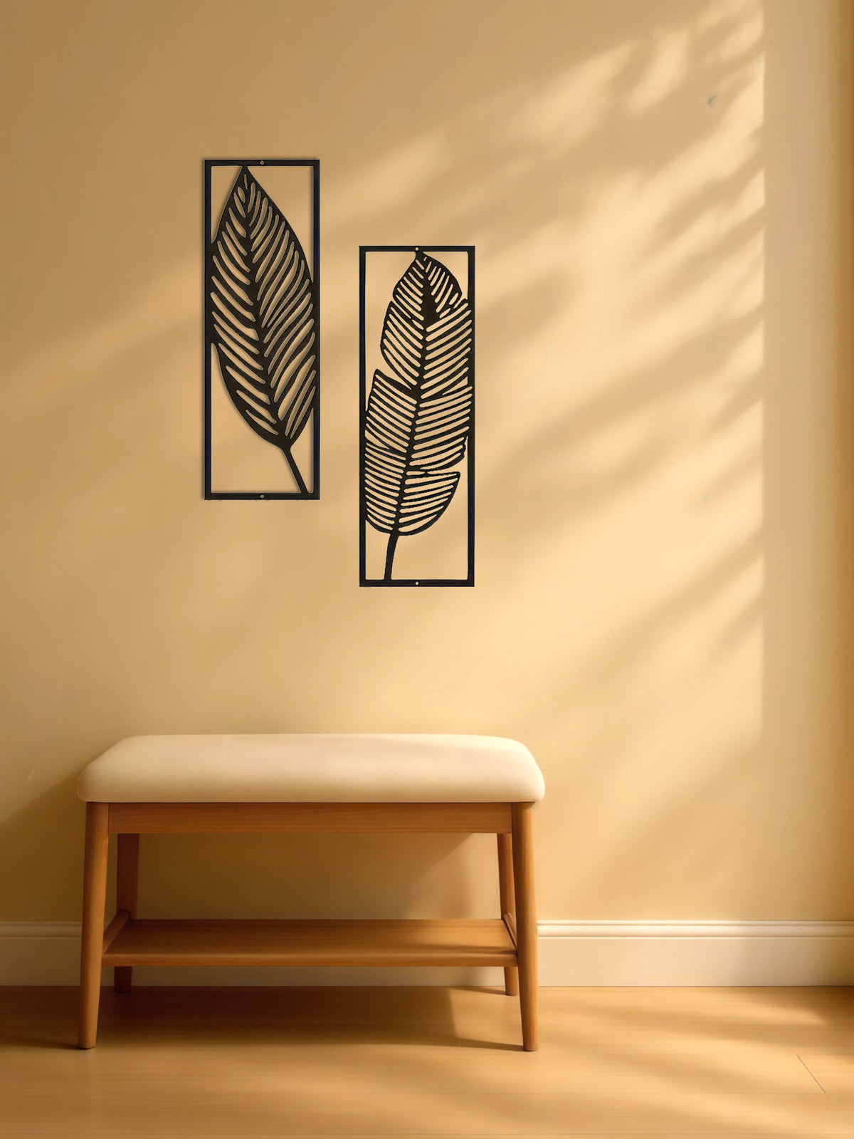 Botanical Iron Wall Art — Two-Piece Set