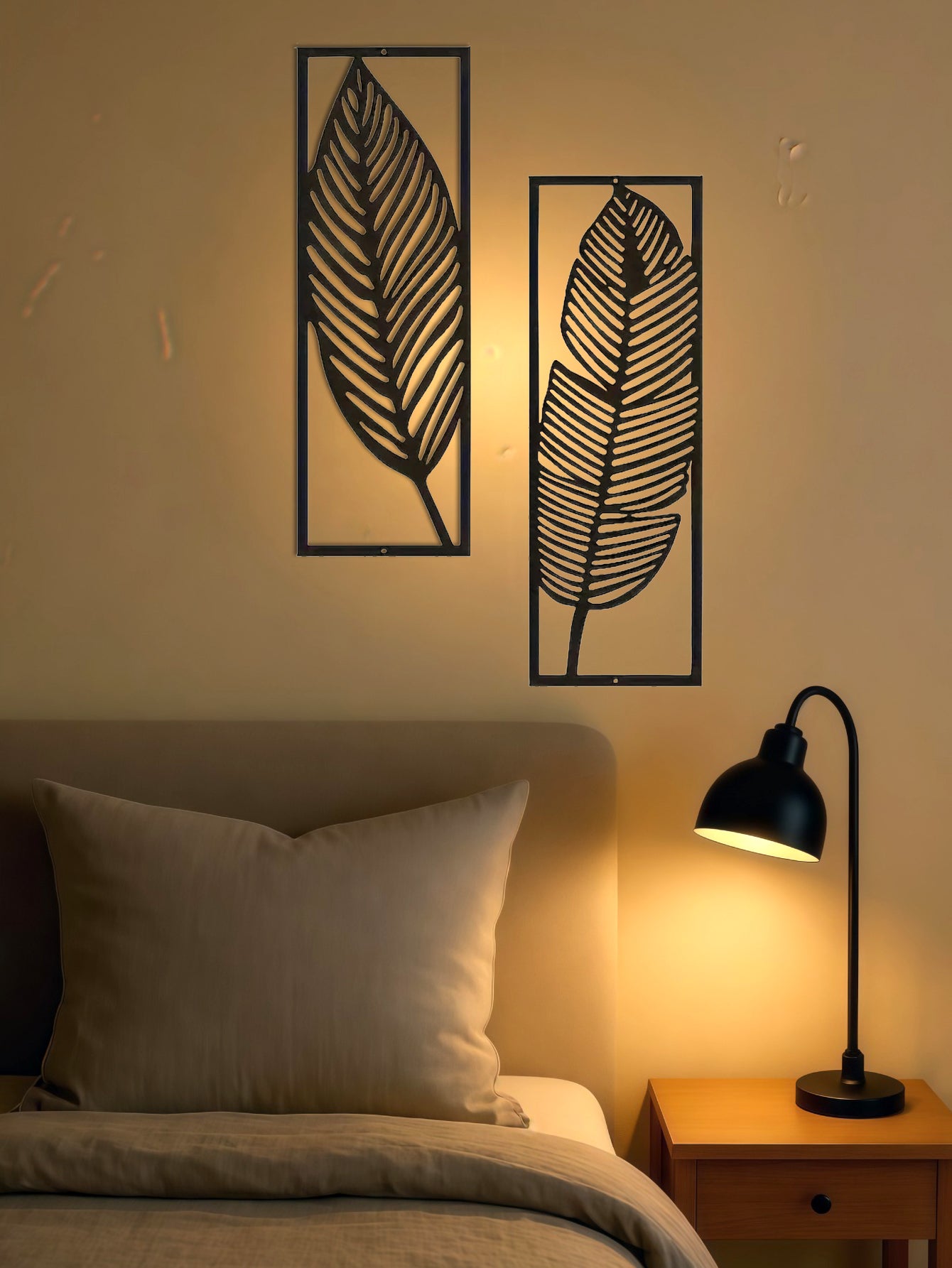 Botanical Iron Wall Art — Two-Piece Set