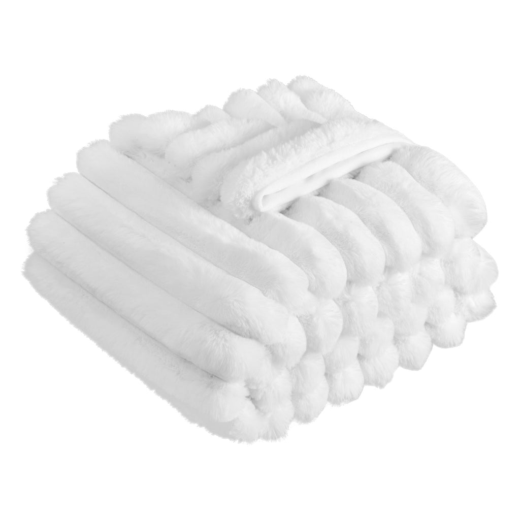 Soft Faux-Fur Throw Blanket