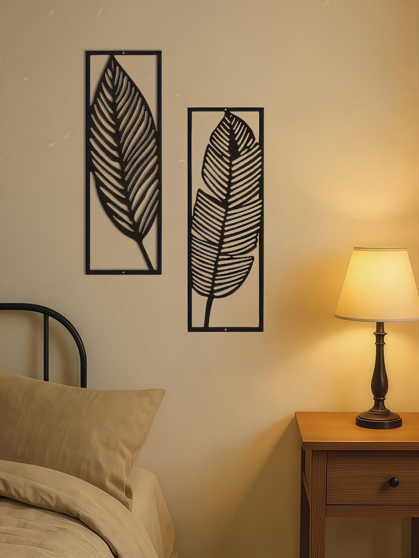 Botanical Iron Wall Art — Two-Piece Set
