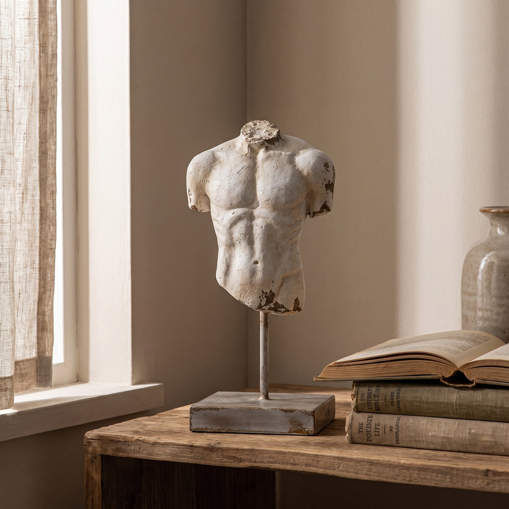 Atelier Torso Sculpture in a home setting
