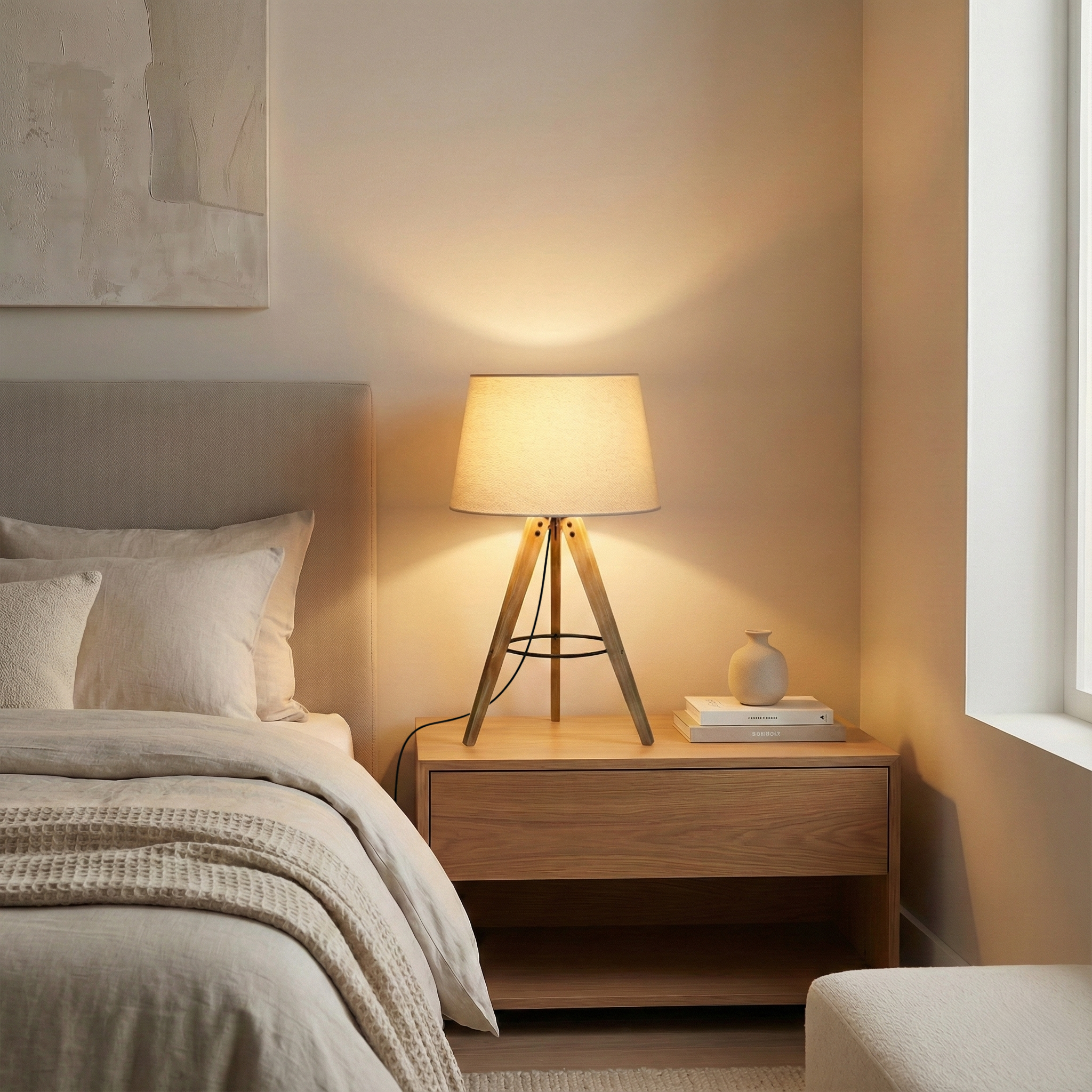 Birch Tripod Table Lamp supplier product view