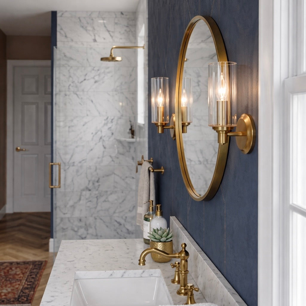 Jardin Ribbed Glass Wall Sconce supplier product view