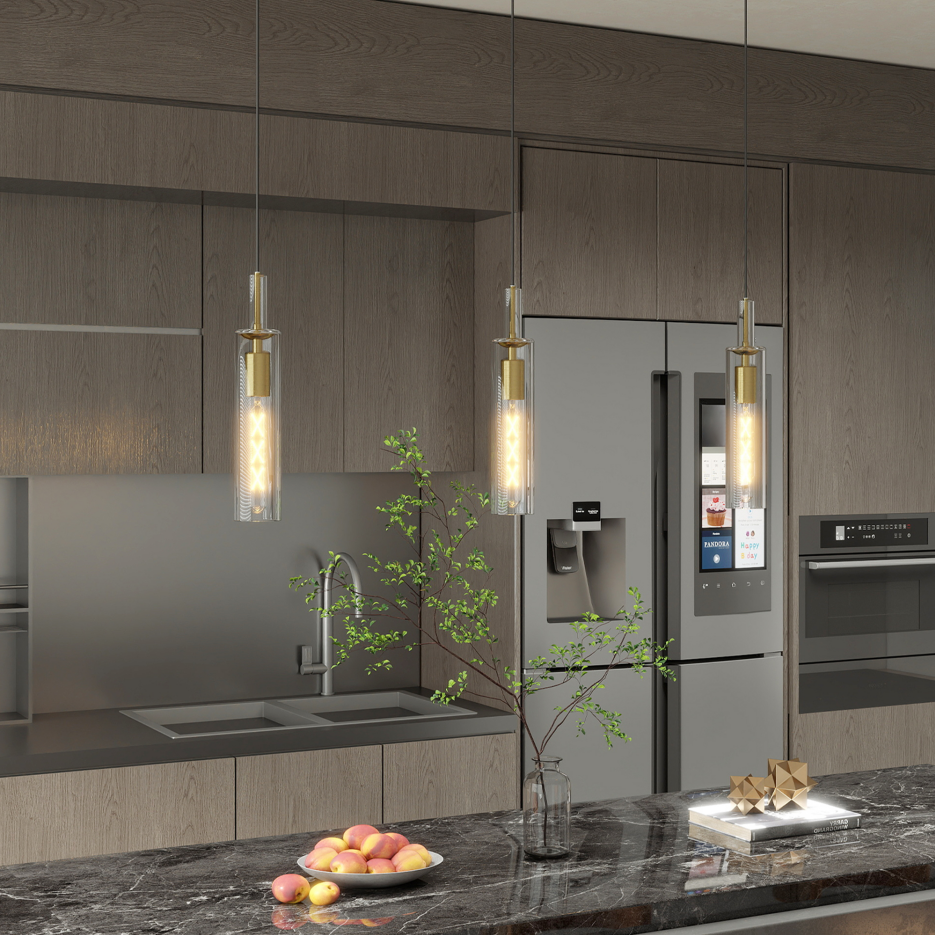 Reed Glass Pendant Lights — Set of 3 supplier product view