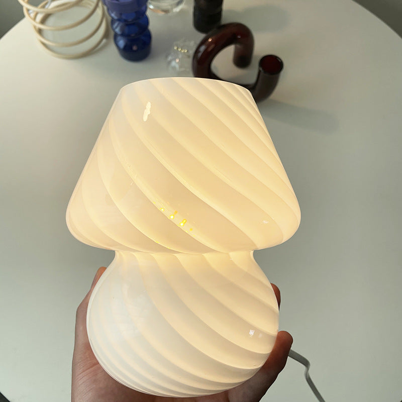 Spiral Glass Bedside Lamp supplier product view