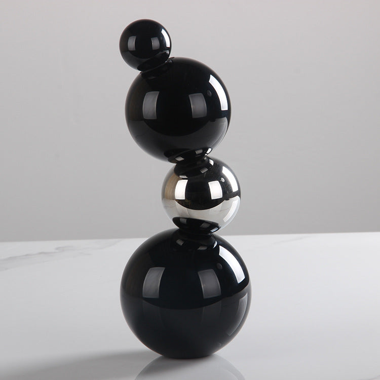 Stacked Crystal Sphere Sculpture supplier product view
