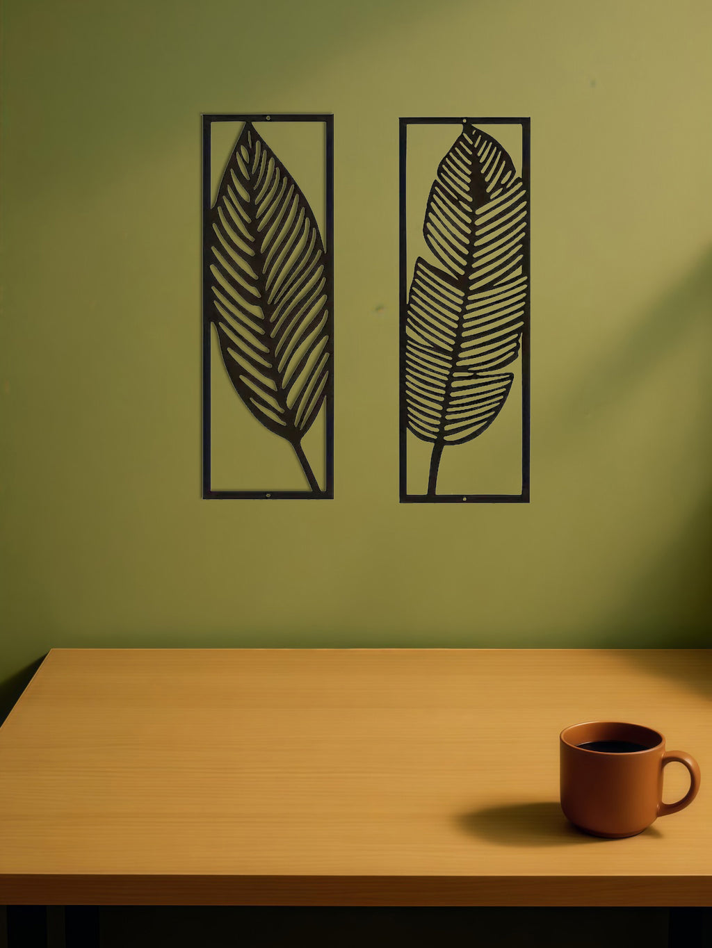 Botanical Iron Wall Art — Two-Piece Set
