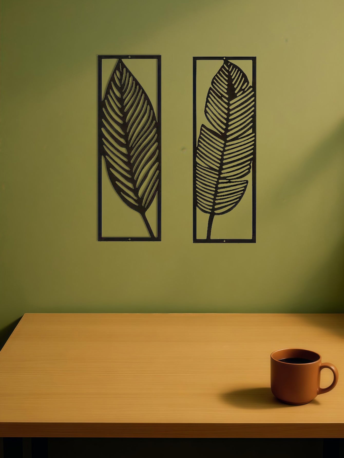 Botanical Iron Wall Art — Two-Piece Set