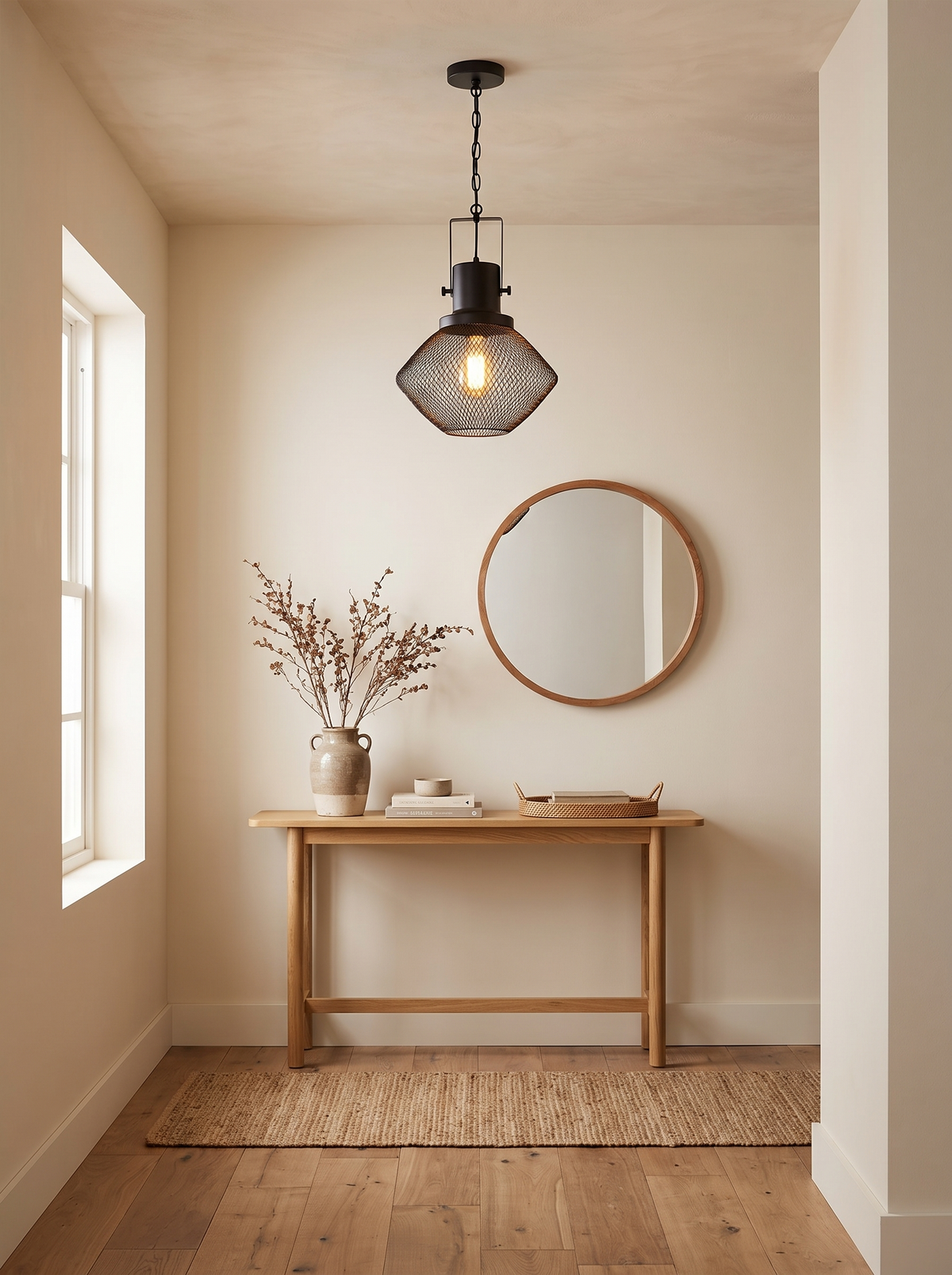 Open-Cage Black Pendant Light in a home setting — set the drop for your room